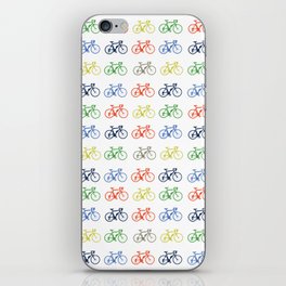 Bicycles multicoloured iPhone Skin