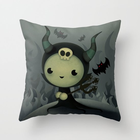 Malefica Throw Pillow