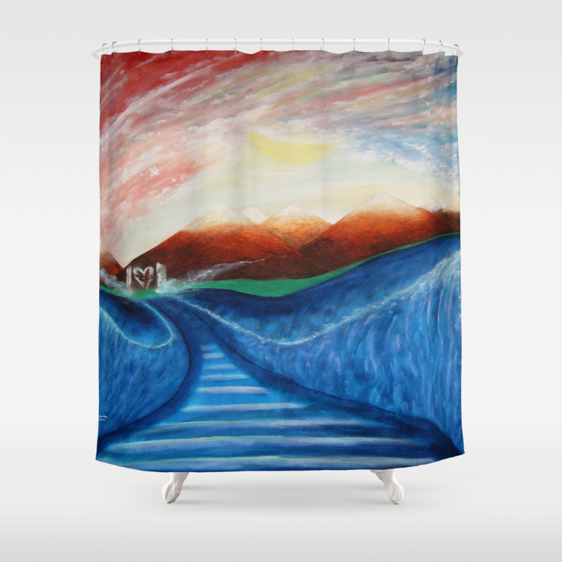 Walk By Faith Shower Curtain By Kevincurtisbarrsonlineart Society6