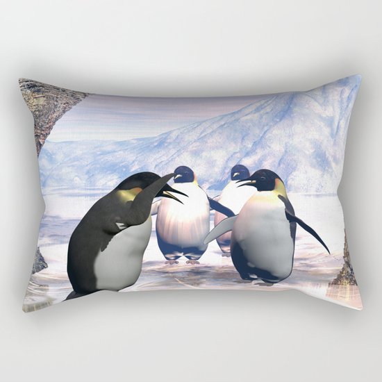 Funny penguin Rectangular Pillow