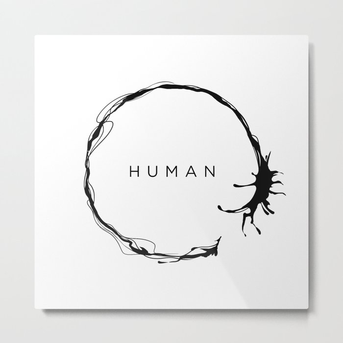 HUMAN Metal Print
