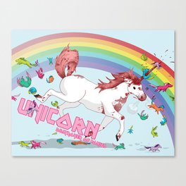 Unicorn: Destroyer of Ponies! Canvas Print