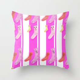 cute and funny Throw Pillow