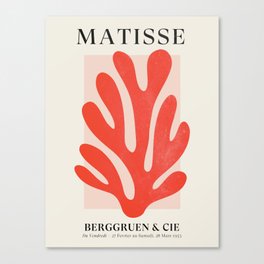 Jazz Leaf: Matisse Edition | Mid Century Series Canvas Print