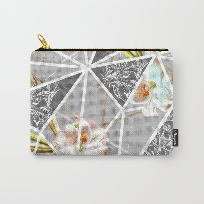 Botanical blooming with geometric 01 Carry-All Pouch