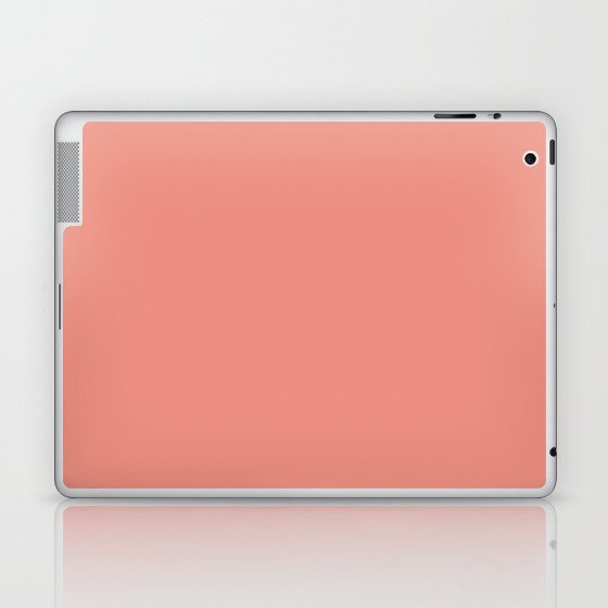 Coral color Laptop & iPad Skin