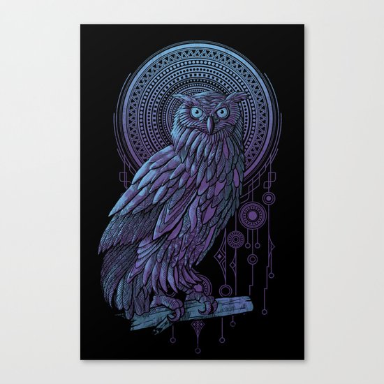 Owl Nouveau II Canvas Print
