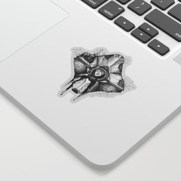 Decaying Ghost Shell Sticker