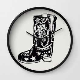 Cowboy Boot Wall Clock