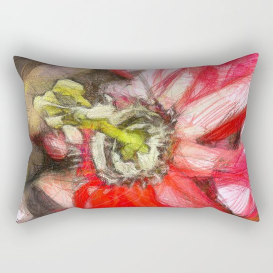 Popy variation 6th - pencil Rectangular Pillow