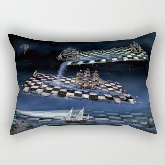 Turbulent journey time Rectangular Pillow