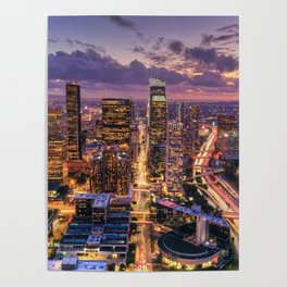 Los Angeles, California, City Views Poster