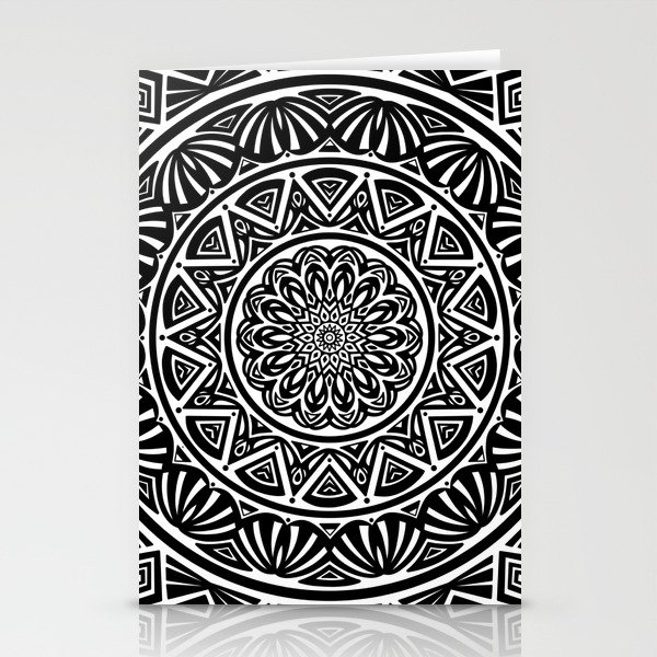 Black And White Simple Simplistic Mandala Design Ethnic Tribal Pattern Stationery Cards By Aej Design Society6 Black white mandala seamless patterns include files black and white simple simplistic mandala design ethnic tribal pattern stationery cards by aej design