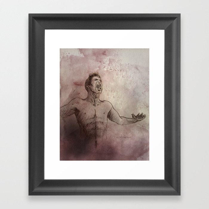 From ash and dust Framed Art Print