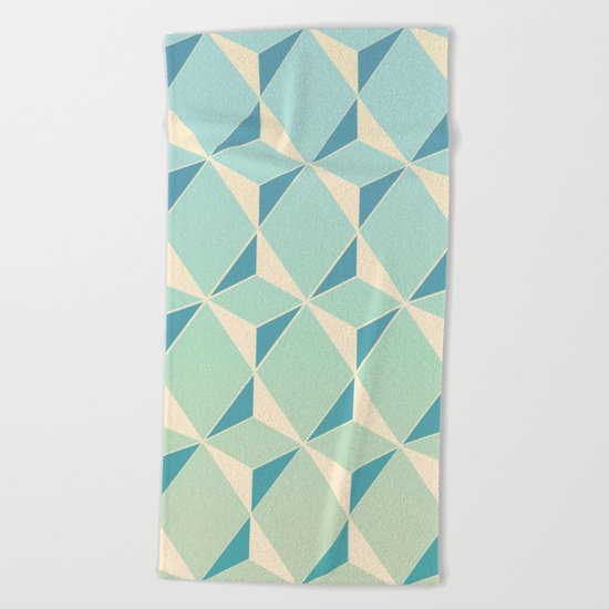 Triangles amd Squares X Beach Towel