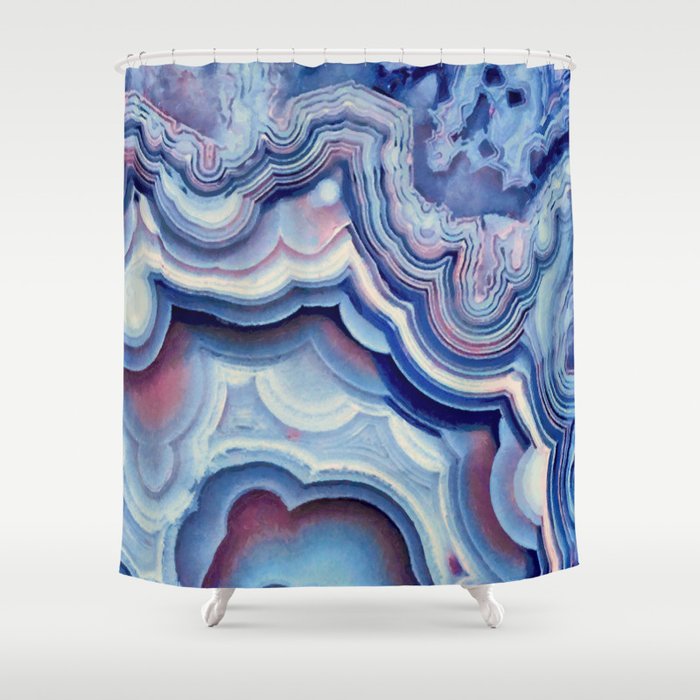 Agate lace Shower Curtain
