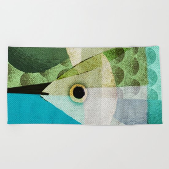 Fish Boxed Beach Towel