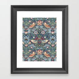 Strawberry Thief by William Morris - Small Repeat Framed Art Print
