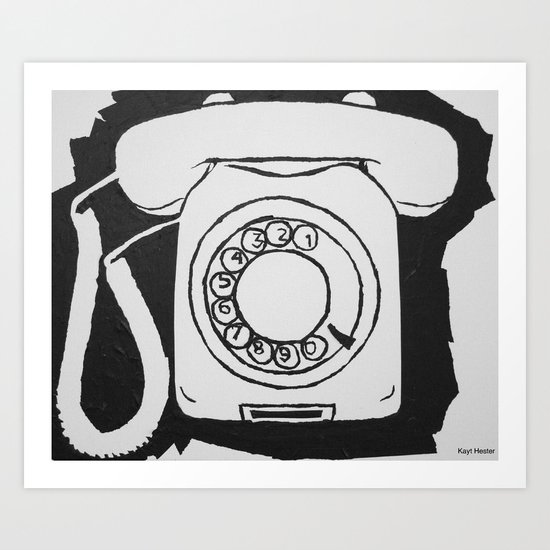 Phone. Art Print