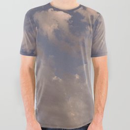 cloudy sky All Over Graphic Tee