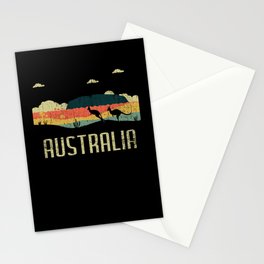 Vintage Jump Kangaroo Australia Day Australian Stationery Card