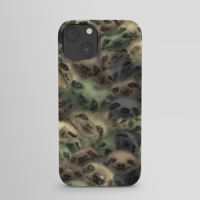 Sloth camouflage iPhone Case