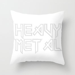 Heavy Metal Throw Pillow