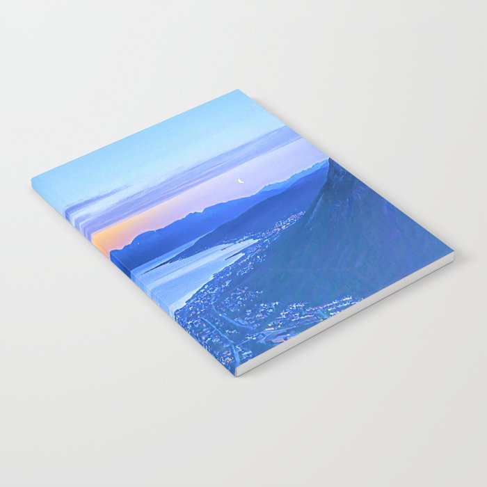 Calm Nordic Lakeview Sunset of Tromso, Norway Scandinavia Notebook