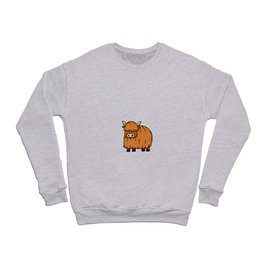 Cute Yak Animal Cattle Bird Gift Idea Crewneck Sweatshirt