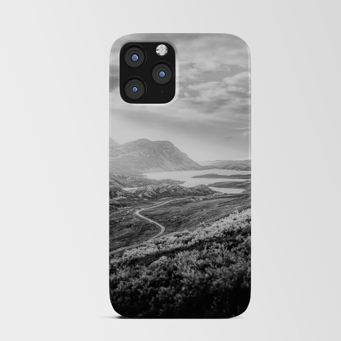 Norway Black and White iPhone Card Case