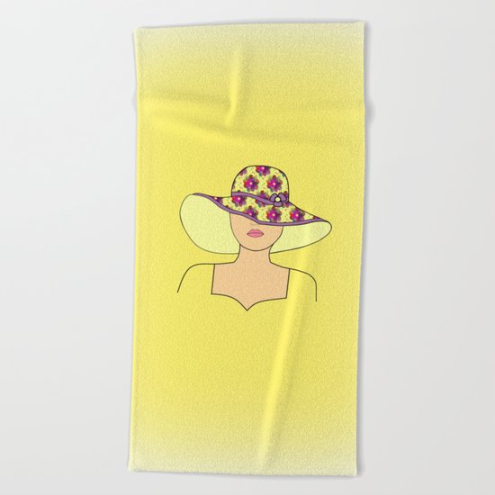 Portrait Of Fashion Beach Towel
