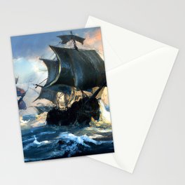 Battle on the High Seas Stationery Card