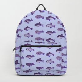 Porpoise Day Backpack | Summer, Porpoise, Painting, Seacreature, Cute, Kawaii, Ocean, Adorable, Scuba, Spectacledporpoise 