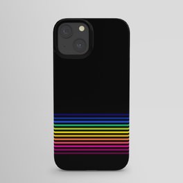 Tiny Rainbow on Black iPhone Case