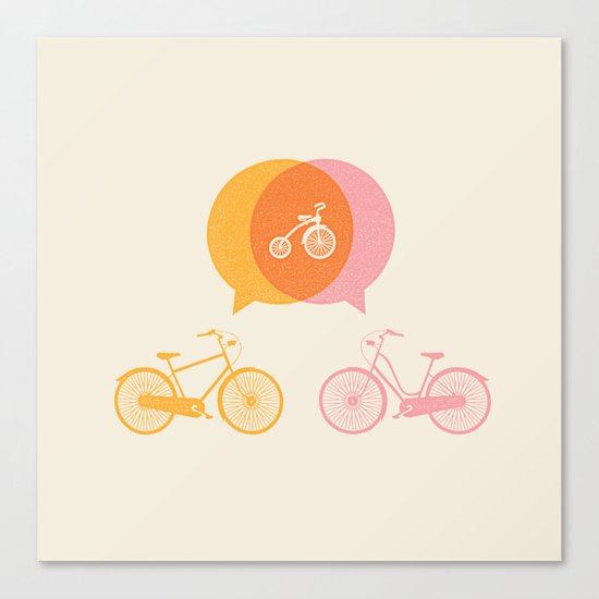Bike Love Canvas Print