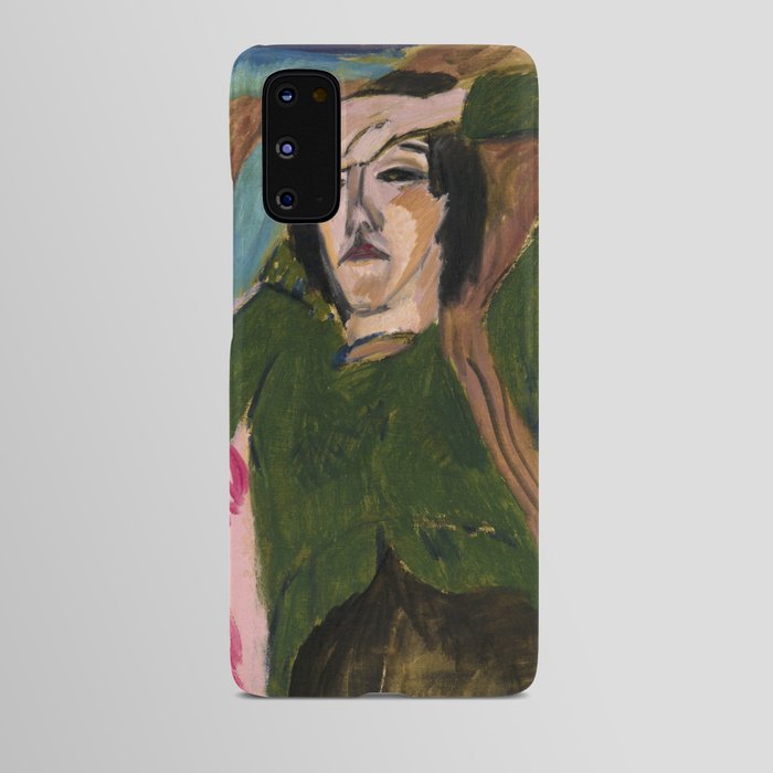 Woman in the Green Blouse Android Case