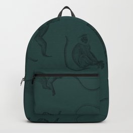 monkey pattern Backpack | Dots, Animal, Pattern, Minimalism, Monkey, Minimal, Nature, Green, Africa, Point 