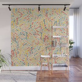 Colorful Vintage Colors Ink Drops Wall Mural