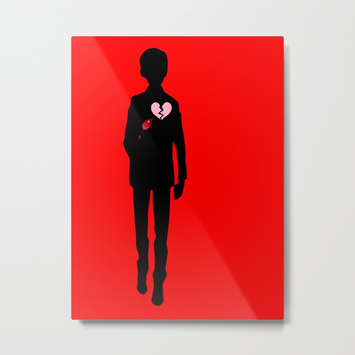 Wounded Heart Metal Print