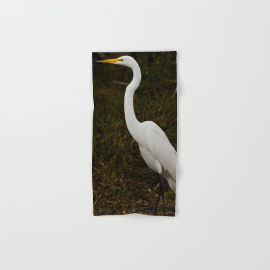 Great Egret Hand & Bath Towel