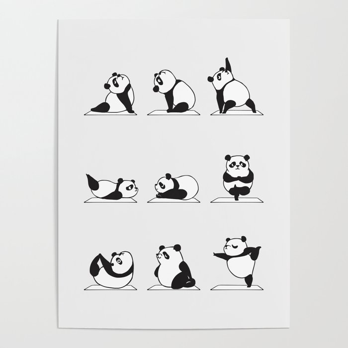 Panda Yoga Poster