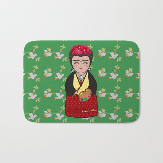 Kokeshi Frida Kahlo Bath Mat