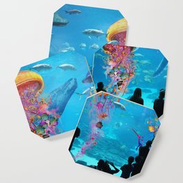 Electric Jellyfish Aquarium Coaster