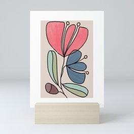 Retro Abstract Floral Print, Vol 1 of 5 Mini Art Print