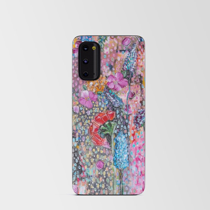 Pixelated Petals Android Card Case