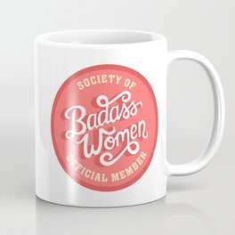 Society of Badass Women Badge - Retro Peaches and Cream Coffee Mug