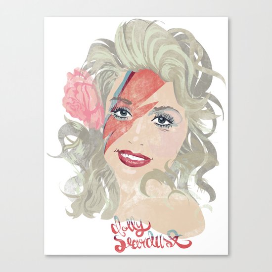 Dolly Stardust Canvas Print