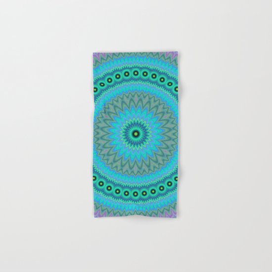 Boho flower mandala Hand & Bath Towel