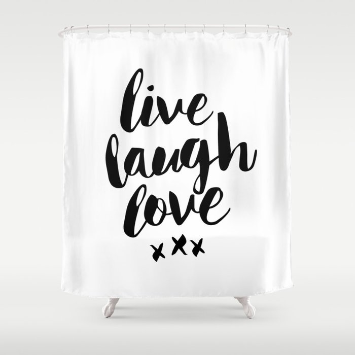 Live Laugh Love Black And White Wall Hangings Typography Design