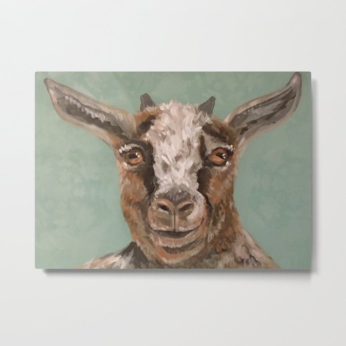 Nursery Art / Decor - Barnyard Baby Goat Metal Print